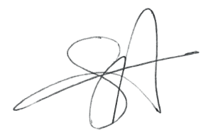 Signature transparent
