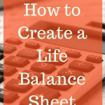 Spiritual balance sheet